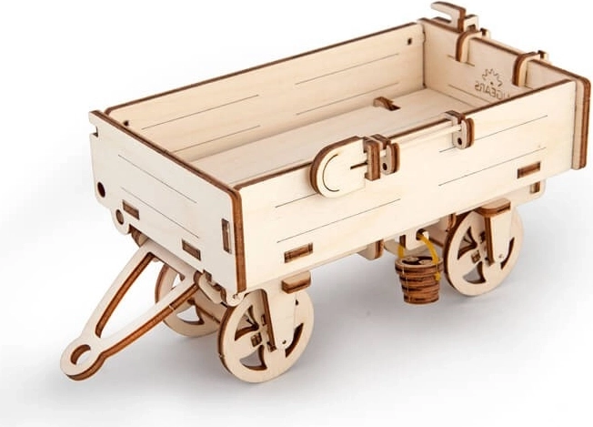 Puzzle 3D meccanico in legno UGEARS Rimorchio – carro (68 pezzi)