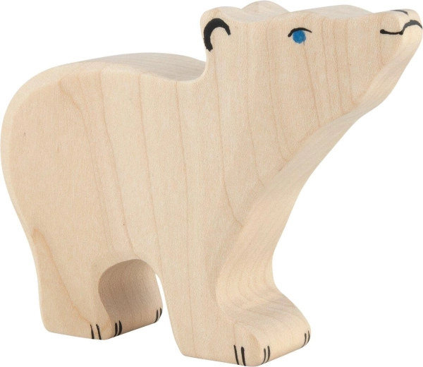 Holztiger orso polare piccolo con testa sollevata - 1 pezzo