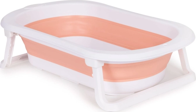Vasca pieghevole per bambini con scarico Ecotoys rosa