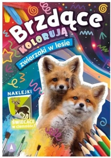 I freni colorano: animali nel bosco con adesivi fosforescenti