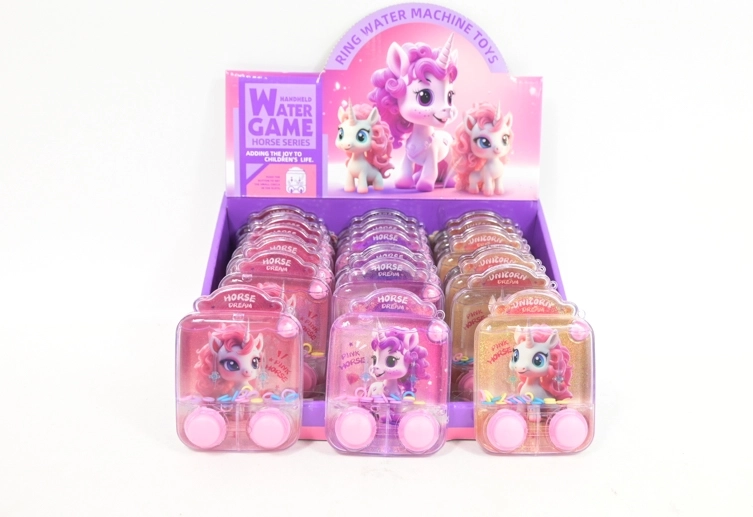 Gioco d’acqua tascabile con anelli – Unicorno