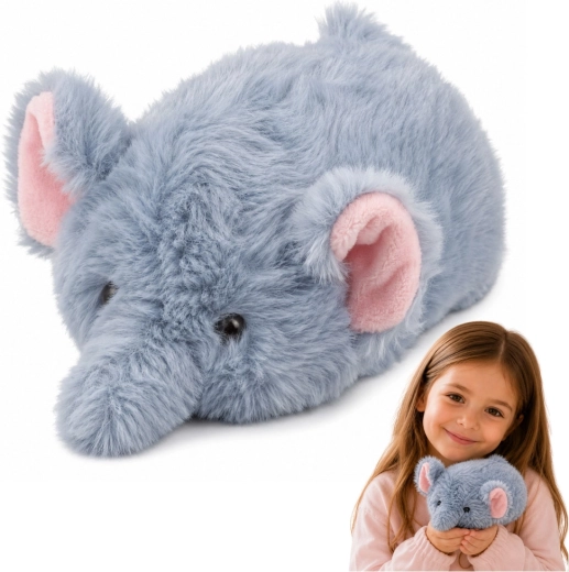 Elefantino di peluche grigio 18 cm - 1 pezzo