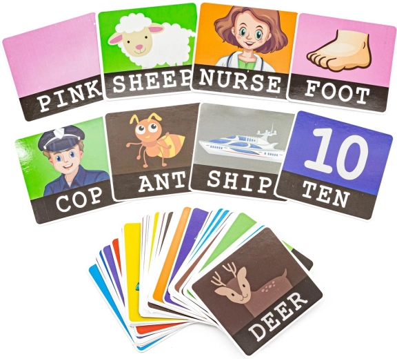 120 carte illustrate anche come “flashcards”