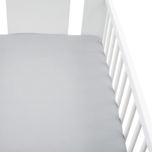 Lenzuolo con angoli in jersey per culla New Baby 120 × 60 cm grigio