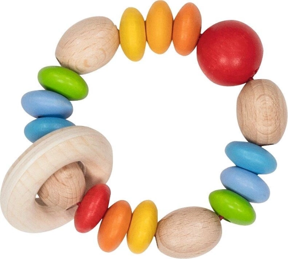 Anello tattile arcobaleno con perline elastiche - 1 pezzo