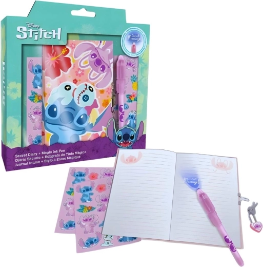 Set regalo con penna segreta, quaderno e adesivi Lilo e Stitch