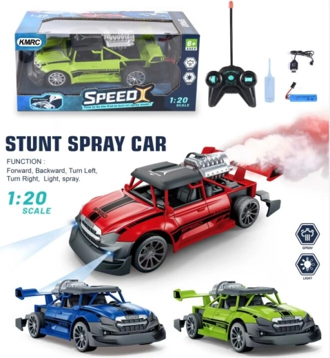 Auto radiocomandata con effetto fumo e luci