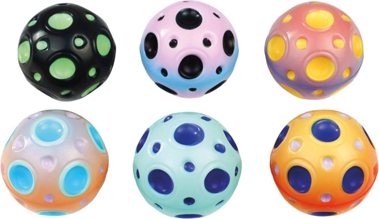 Pallina rimbalzante spaziale Lena 6 cm - 1 pezzo