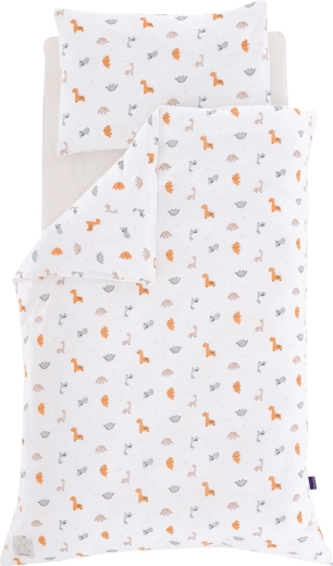 Träumeland biancheria da letto in jersey Dinolino allover 100 × 135 cm + 40 × 60 cm
