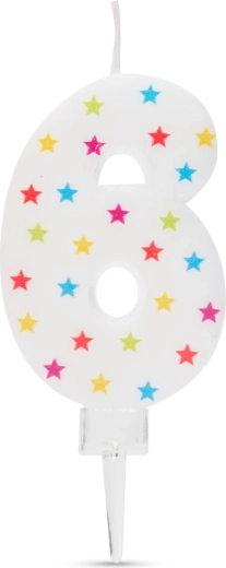 Candela per torta numero 6
