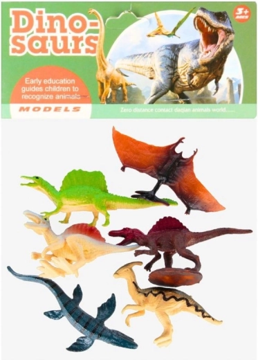Set di 6 figurine di dinosauri