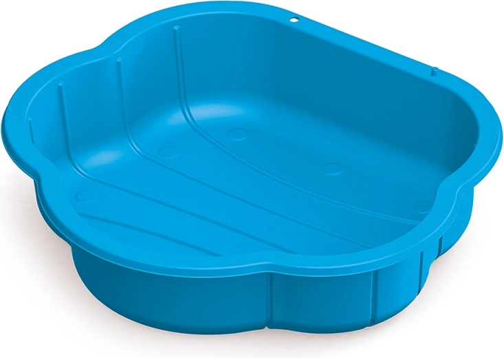 Sabbiera in plastica a conchiglia blu