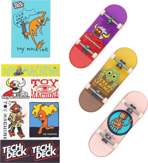 Tre fingerboard Toy Machine inclusi
