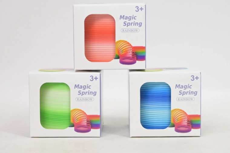Molla colorata Slinky in scatola