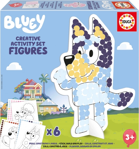 Set creativo con stencil Bluey