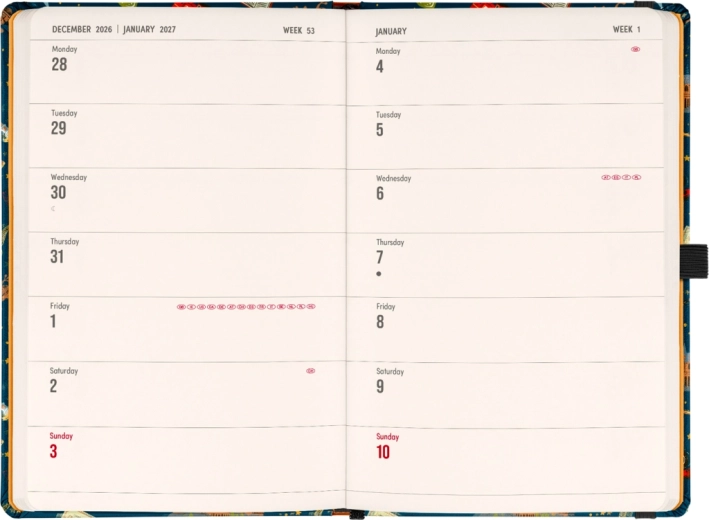 Pianificazione chiara nella sezione calendario