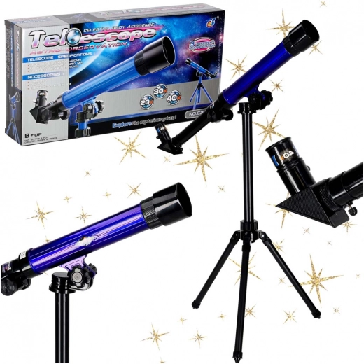 Telescopio educativo con treppiede 20x/30x/40x