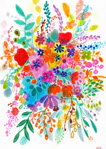 Puzzle Enjoy Tripudio di fiori 1000 pezzi