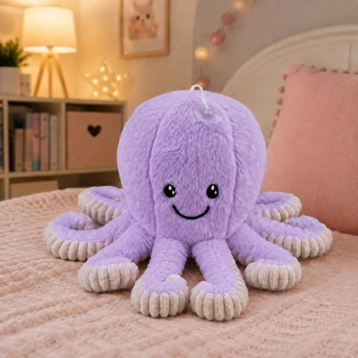 Morbido amico di peluche con dettagli ricamati
