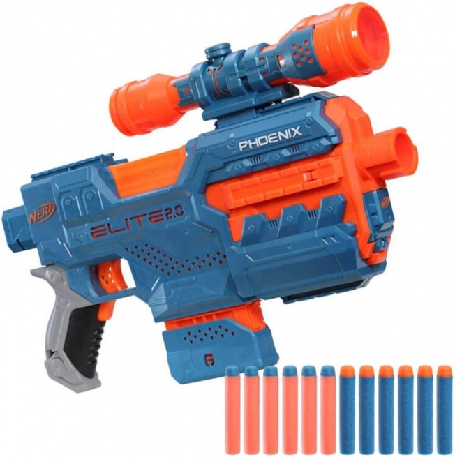 Blaster automatico con mirino e dardi Nerf Elite 2.0 Phoenix