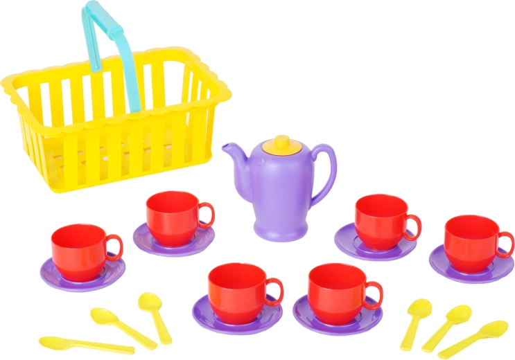Set colorato per divertenti merende del tè