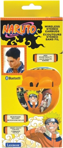 Auricolari Bluetooth wireless Lexibook Naruto con microfono
