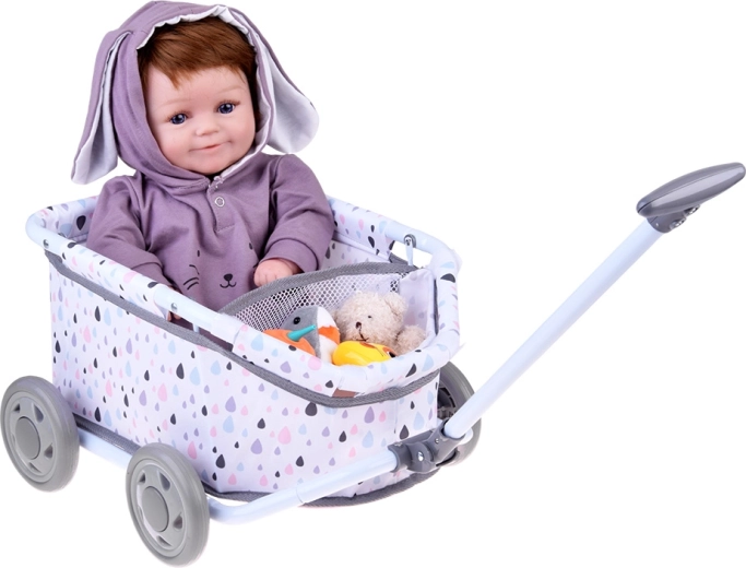 Morbido cestino in tessuto con pratico spazio contenitivo