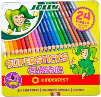 Supersticks 24 colori in scatola di metallo