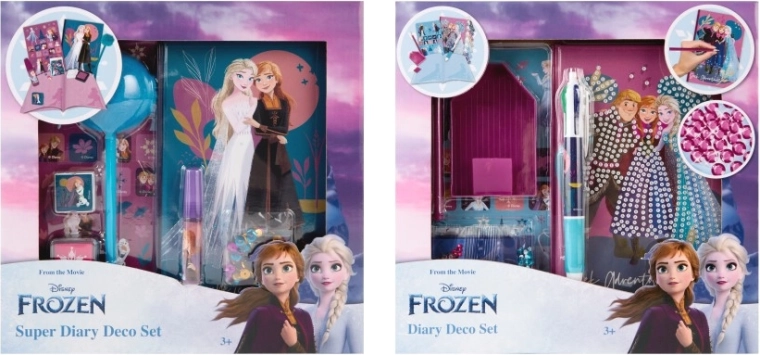 Set diario decorativo DISNEY FROZEN – diario, adesivi e accessori