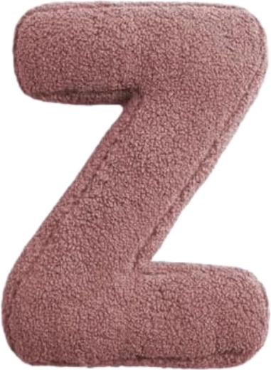MEALINI lettera di peluche Z rosa
