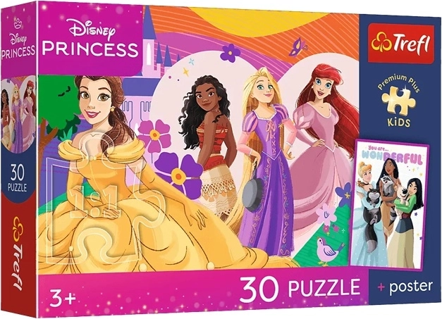 Puzzle Premium Plus Kids Disney Principesse e amicizia 30 pezzi