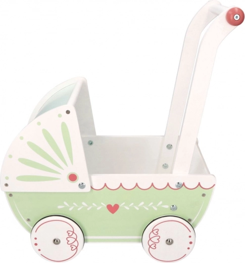 Carrozzina in legno per bambole