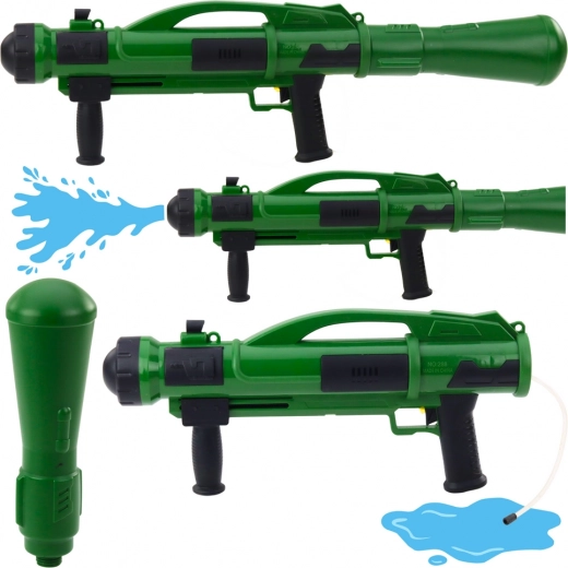 Pistola ad acqua Bazooka con pompa 73 cm verde