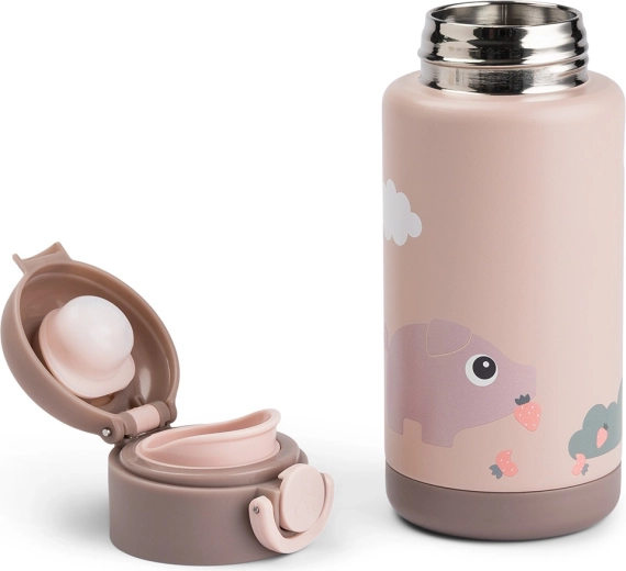 Done by Deer borraccia termica Tiny farm rosa 340 ml