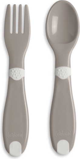Chicco posate ergonomiche per bambini 12 m+ beige