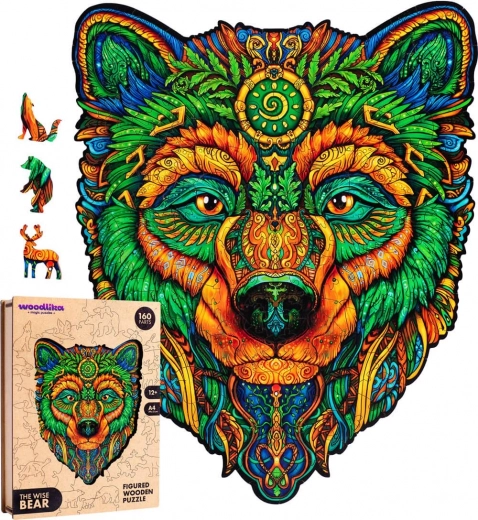 Puzzle in legno Orso Saggio 160 pezzi