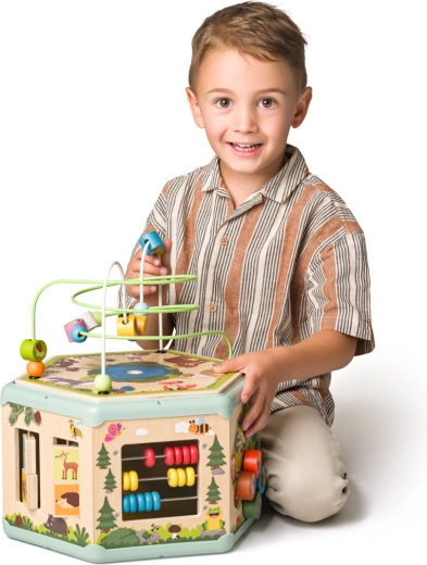 Animali del bosco e design pastello che piace ai bambini
