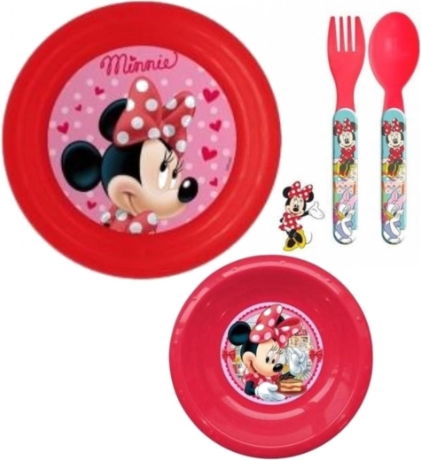Set da pranzo in plastica Minnie (3 pezzi) Eli