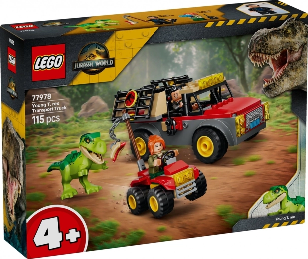 LEGO Jurassic World camion di trasporto con cucciolo di T. rex