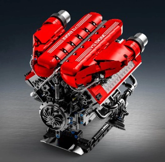 Kit per costruire un motore V12, 1607 pezzi