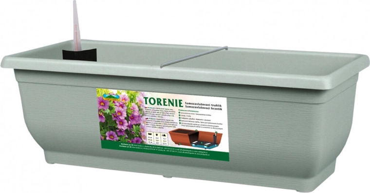 Fioriera autoirrigante TORENIE Modern 50 cm verde chiaro