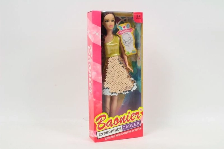 Bambola in abito da disco con paillettes