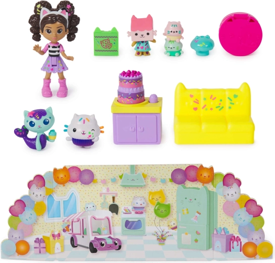 Scena di festa variopinta con accessori