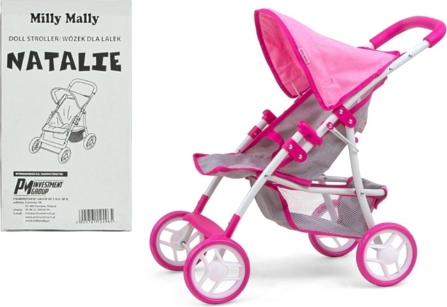 Passeggino per bambole Milly Mally Natalie Prestige Pink