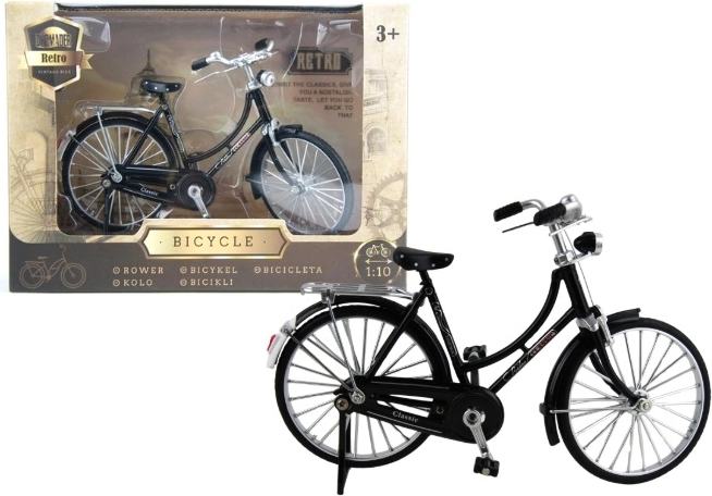 Modello retrò da collezione in metallo di bicicletta Dromader Welly 1:10