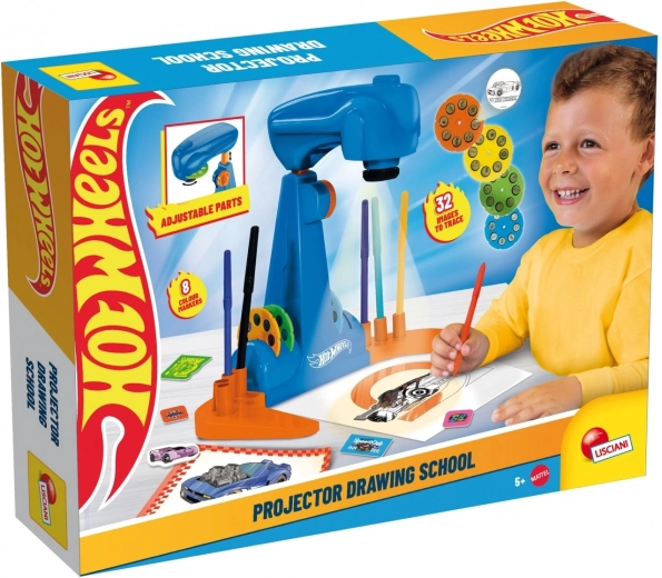 Scuola di disegno Hot Wheels con proiettore