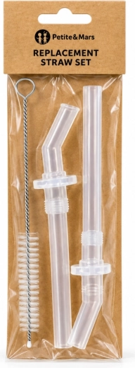 PETITE&MARS Set di cannucce di ricambio per thermos da 350 ml