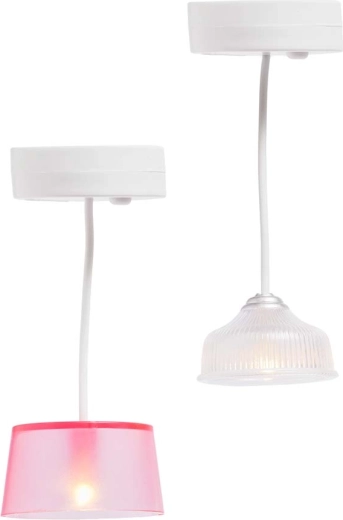 Due lampade a sospensione per un mini interno moderno