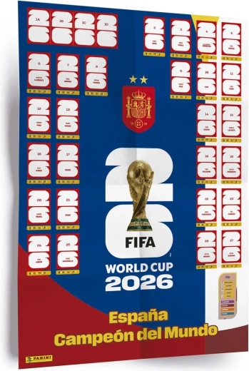 Panini FIFA World Cup 2026 poster con figurine (Winner Poster Set)