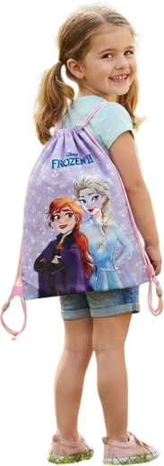 Sacca per bambini Frozen II viola 40 × 35 cm